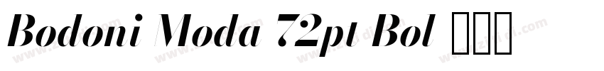 Bodoni Moda 72pt Bol字体转换